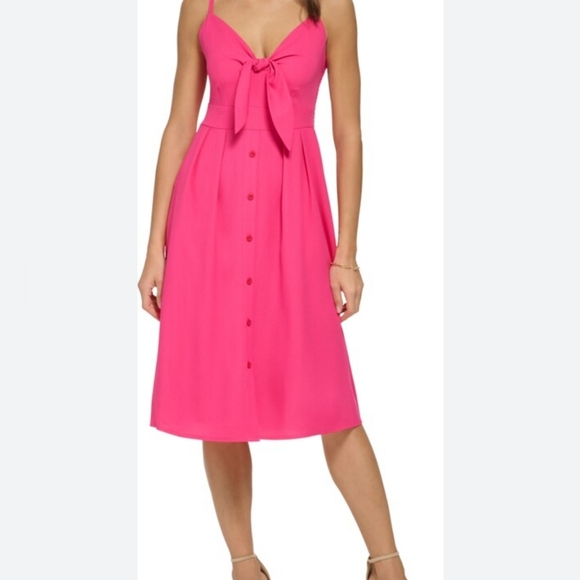 Kensie Dresses & Skirts - Hot Pink Midi Sundress Kensie NWT SZ 12
